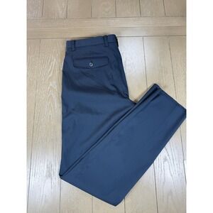 Louis Castel Pants Mens 32x32 Blue Polyester Chino Golf Straight Leg Casual